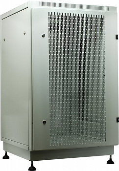 NT PRACTIC 2 MP18-66 G Шкаф 19" напольный 18U 600*600, дверь перфорированная, серый (3ч)