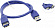 VCOM (VUS7065-0.5м) Кабель удлинительный  USB  3.0 A--)A  0.5м
