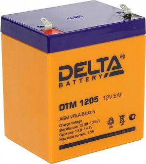 Аккумулятор Delta DTM 1205  (12V,  5Ah) для  UPS