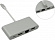 Кабель-адаптер USB-C -) HDMI(F)+USB3.0+USB-C+LAN