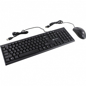 OKLICK Keyboard & Optical Mouse (640M) Black (Кл-ра, USB+Мышь  3кн,  Roll, USB)  (1102281)