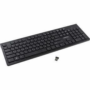 Клавиатура Smartbuy  (SBK-206AG-K)  (USB) 104КЛ,  беспроводная