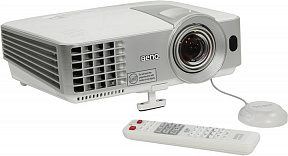 BenQ Projector MS630ST (DLP, 3200 люмен, 13000:1, 800x600, D-Sub, HDMI, RCA, S-Video,  USB,  ПДУ, 2D