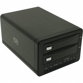 AgeStar (3U2B3A1-Black)(Внешний бокс для 2x3.5" SATA HDD, USB3.0)