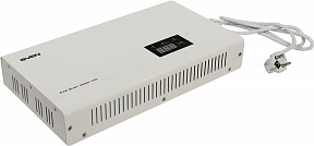Стабилизатор настенный  SVEN (AVR Slim-2000 LCD White) (вх.140-260V, вых.198-242V, 1200W, 2  розетки