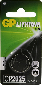 GP Lithium Cell CR2025 (Li, 3V)