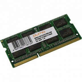 QUMO (QUM3S-8G1333C9) DDR3 SODIMM 8Gb (PC3-10600) CL9 (for NoteBook)