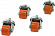 NT ROL-RS B Комплект опорных роликов для серверных стоек  NT, чёрные