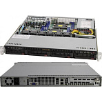 SuperMicro 1U 6019P-MT (LGA3647, C621, PCI-E, SVGA, SATA RAID,4xHS SATA, 2xGbLAN,  4DDR4 500W)