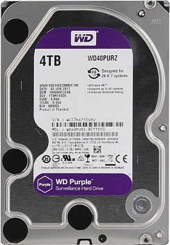 HDD 4 Tb SATA 6Gb/s Western Digital Purple  (WD40PURZ)  3.5" 5400rpm  64Mb