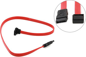 VCOM (VHC7666)SerialATA Cable 50см for Low profile Г-образный коннектор