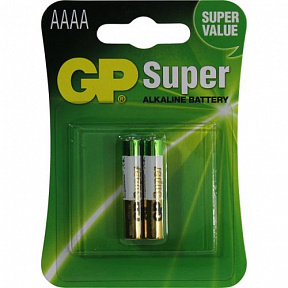 GP Super 25A-2 (LR8D425) Size "AAAA", щелочной (alkaline) (уп.  2 шт)