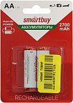 Аккумулятор Smartbuy SBBR-2A02BL2700 (1.2V, 2700mAh) NiMh, Size  "AA"  (уп. 2  шт)