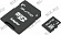 Qumo (QM4GMICSDHC4) microSDHC 4Gb Class4 + microSD--)SD Adapter