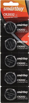Smartbuy SBBL-2032-5B CR2032 (Li, 3V) (уп.  5 шт)