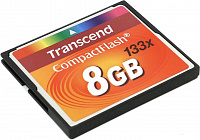 Transcend (TS8GCF133)  CompactFlash  Card 8Gb  133x