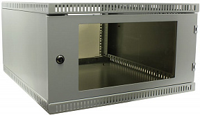 NT WALLBOX LIGHT 6-66 G Шкаф 19" настенный, серый  6U  600*650, дверь  стекло-металл