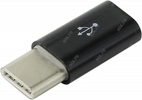 KS-is (KS-294 Black) Переходник microUSB F --) USB3.1-C M