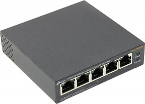 TP-LINK (TL-SF1005P) 5-Port Desktop Switch (1UTP  100Mbps+  4UTP 100Mbps  PoE)