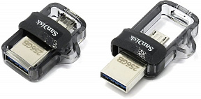 SanDisk Ultra Dual Drive m3.0 (SDDD3-256G-G46) USB3.0/USB micro-B OTG Flash Drive  256Gb (RTL