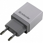 Defender UPA-21 White (83571) Зарядное устройство USB (Вх. AC100-240V, Вых. DC5V, USB 2.1A)
