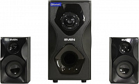 Колонки SVEN MS-2055 Black (2x12.5W +Subwoofer 30W, дерево, Bluetooth, SD,USB,  FM, ПДУ)