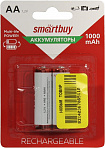 Аккумулятор Smartbuy SBBR-2A02BL1000 (1.2V, 1000mAh) NiMh, Size "AA" (уп.  2 шт)