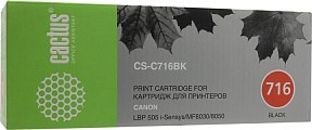 Картридж Cactus CS-C716BK Black для Canon  LBP505, MF8030/8050