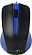 OKLICK Optical Mouse (225M) (Black&Blue) (RTL) USB 3btn+Roll (288233)