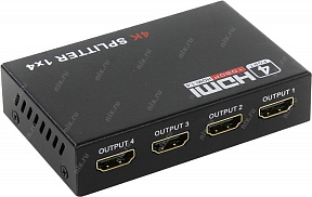 Orient (HSP0104HN) HDMI Splitter (1in -) 4out, 1.4) + б.п.