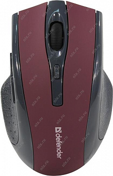 Defender Wireless Optical  Mouse Accura (MM-665 Red) (RTL) USB 6btn+Roll беспр.(52668)