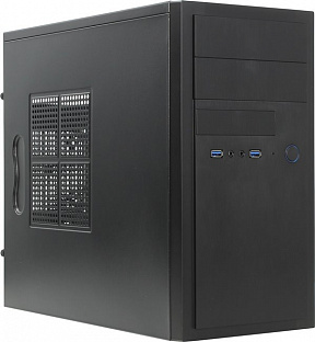 Minitower Chieftec HT-01B-OP  Black  MicroATX Без  БП