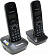 Panasonic KX-TG1612RUH (Black-Grey) р/телефон (2 трубки  с  ЖК диспл.,  DECT)