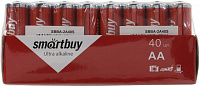 Smartbuy SBBA-2A40S, Size"AA", 1.5V, щелочной (alkaline) (уп.  40 шт)