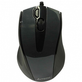 A4Tech V-Track Mouse (N-500FS-1 Glossy  Grey)  (RTL) USB  4btn+Roll