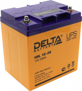 Аккумулятор Delta HRL 12-26  (12V,  28Ah) для  UPS