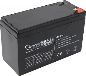 Аккумулятор Gembird/Energene 12-7/BAT-12V7AH /12-7.2/MS7-12 (12V, 7Ah)для UPS