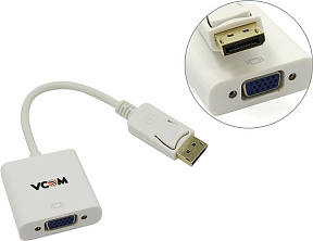 VCOM (CG603-0.15м) Кабель-адаптер DisplayPort (M)  -)  VGA (15F)  0.15м