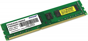 Patriot (PSD34G16002) DDR3 DIMM 4Gb (PC3-12800) CL11