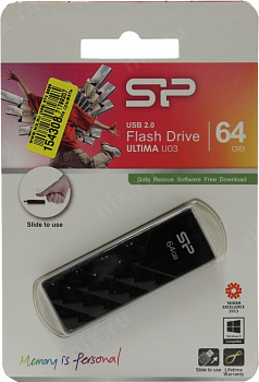 Silicon Power Ultima U03 (SP064GBUF2U03V1K) USB2.0  Flash  Drive 64Gb  (RTL)