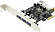 STLab U-750 (RTL) PCI-Ex1, USB3.0, 3 port-ext,  1 port-int