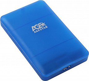 AgeStar (3UBCP3-Blue)(EXT BOX для внешнего подключения 2.5" SATA  HDD, USB3.0)