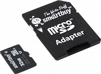 SmartBuy (SB32GBSDCL10-01) microSDHC 32Gb Class10 +  microSD--)SD Adapter