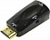 Orient (C118) Переходник HDMI (M)  -)  VGA  (15F) +  audio