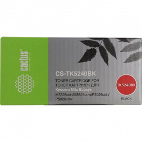 Картридж Cactus CS-TK5240BK Black для Kyocera  Ecosys M5526cdn/M5526cdw/P5026cdn