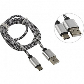 Defender (87815) Кабель USB2.0  AM--)USB-C  M 1м,  White