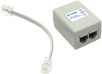 D-Link (DSL-30CF)  ADSL Splitter (AnnexA, вход 1xRJ-12 выход 2xRJ-12 ADSL+аналоговый телефон)