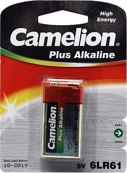 Camelion Plus MN1604 (6LR61) 9V, щелочной (alkaline),  типа "Крона"