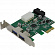 Orient VA-3U2219PELP (OEM) PCI-Ex1, USB3.0, 2  port-ext,  19 pin  port-int