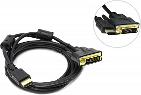 5bites (APC-073-020) Кабель HDMI to DVI-D Dual Link (19M  -25M)  2м 2  фильтра